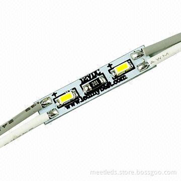24*5mm 12V 0.36W Two Single Chip SMD3014 Resin LED Module for Resin Channel Letter Signage
